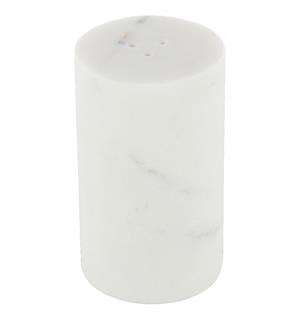 Saltbøsse marmor "Sylinder" hvit Ø:4,5cm/H:8cm 
