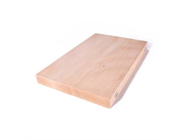 Skjærebrett boltet, tre 450x300x40mm Heltre bøk. Produsert i Sverige