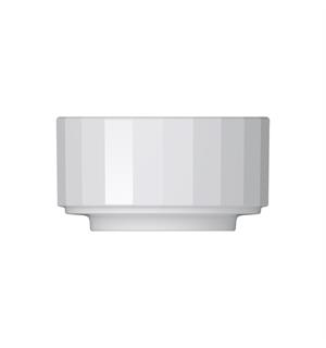 Skål stablebar Ø:10cm/30cl EDGE, Hvit Ø:102/H:54mm - Høybrent porselen 