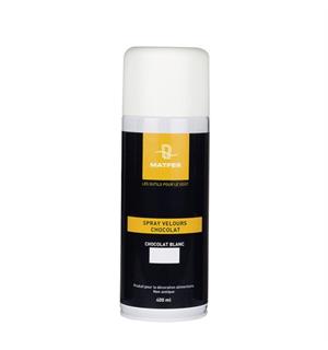 Spray til matdekor- HVIT SJOKOLADE I hendig sprayflaske, Netto 400ml 
