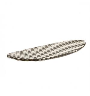 Tallerken/fat glass oval 29x11,5cm, Brun Med tekstur - SILICA 
