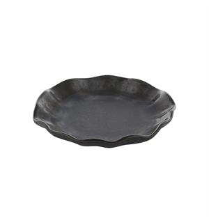 Tallerken flat Ø:16cm, sort, NAMI Steingods med asiatisk vibe 