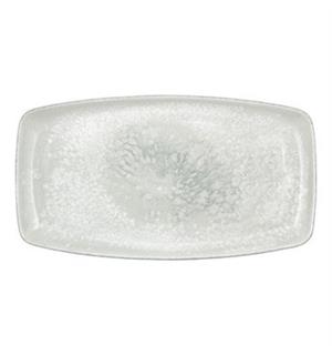 Tallerken rektang. 36x20cm SMART, Salt 36x20cm - Høybrent porselen 