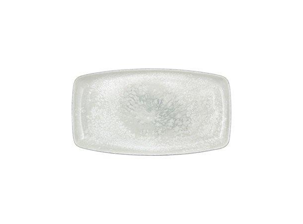 Tallerken rektang. 36x20cm SMART, Salt 36x20cm - Høybrent porselen
