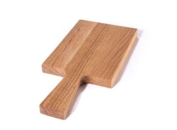 Trefjøl/brødfjøl m/håndtak 285x140x21mm Heltre eik - Næringsmiddelgodkjent