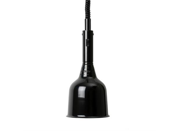 Varmelampe tak Classic 1224-HSSL, Sort 250W - Med løftekabel L:1960mm