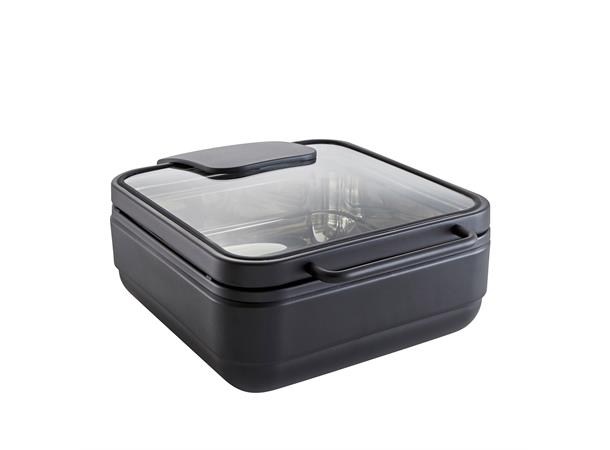 WMF Hot&Fresh Chafing Dish BASIC2/3 Sort Alle varmekilder. Med vippelokk i glass
