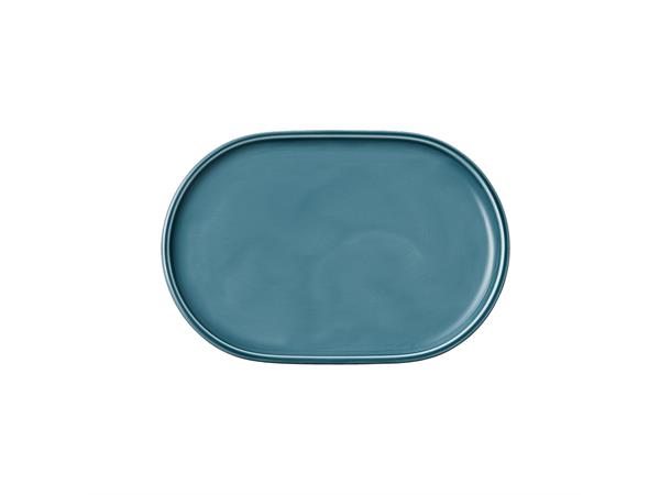 COMPANION tallerken oval 230x160mm Feltspatporselen med farget glasur