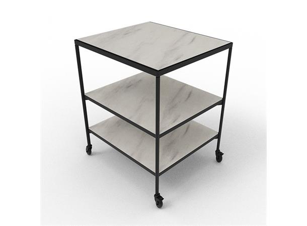 FARE trillebord/buffetvogn M marmor S/H 791x669x897 (BxDxH)