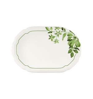 FLORAL CHARM tallerken oval 24x16cm Grønn - Noble China 