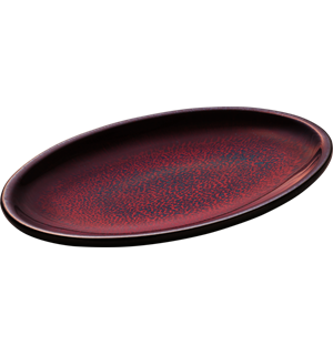 GLOW oval tallerken L:360mm L:360mm B:240mm H:35mm - Steingods 