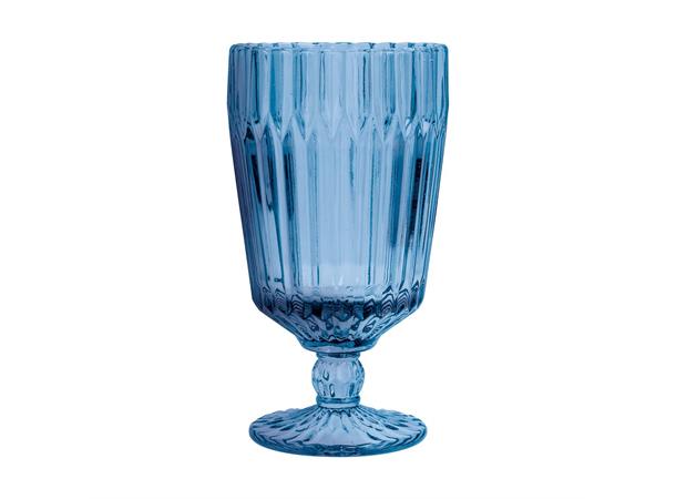Glass på fot 42cl, blå, ARCHIE Ø:91mm H:165mm