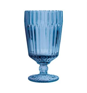 Glass på fot 42cl, blå, ARCHIE Ø:91mm H:165mm 
