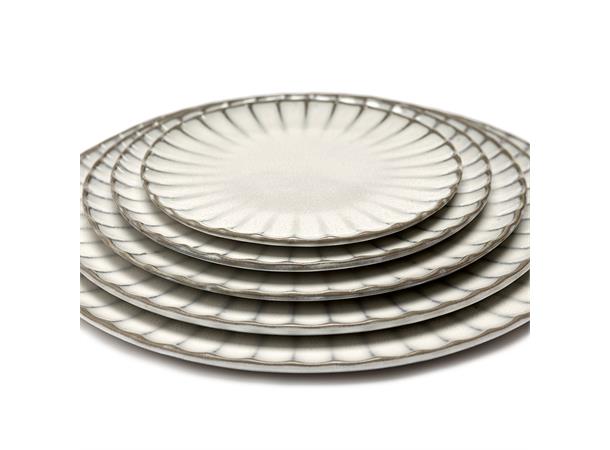INKU tallerken flat Ø:210mm, hvit Nydelig steingods fra Sergio Herman