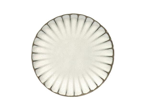 INKU tallerken flat Ø:210mm, hvit Nydelig steingods fra Sergio Herman