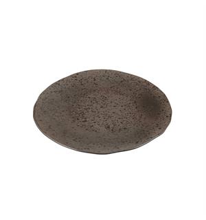 IRONSTONE tallerken flat coup Ø:220mm Steingods - Dobbeltbrent 