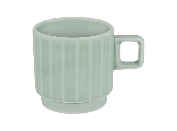 Kopp stablebar 25cl EDGE, Sea Ø:78/H:75mm - Høybrent porselen - Farget