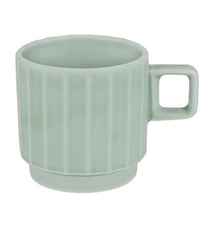 Kopp stablebar 25cl EDGE, Sea Ø:78/H:75mm - Høybrent porselen - Farget 