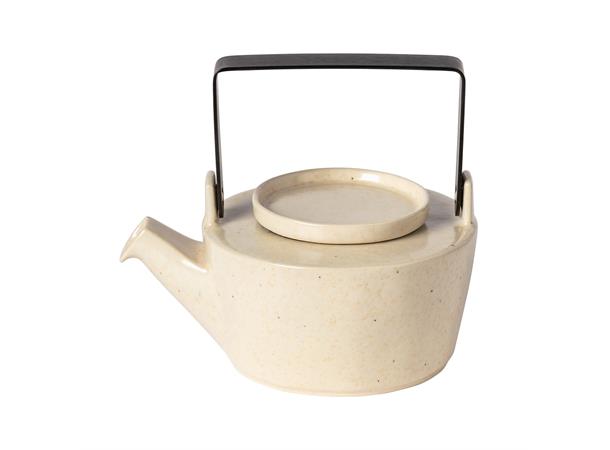 LAGOA tekanne M/filter 0,6ltr Steingods - Hvit