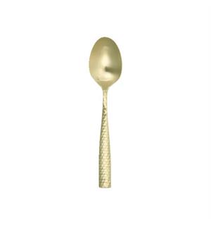 LUCCA FACET GOLD teskje L:145mm I hamret rustfritt stål - matt gull 