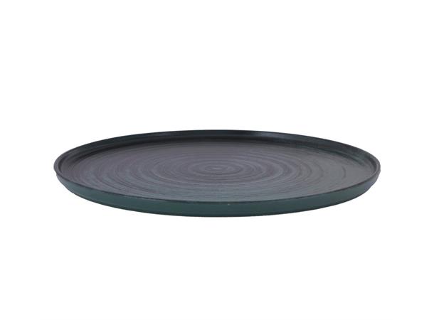 LYKKE flat tallerken rett kant Ø:300mm G GRØNN. Ø:303mm H:16mm Vekt:795gr.