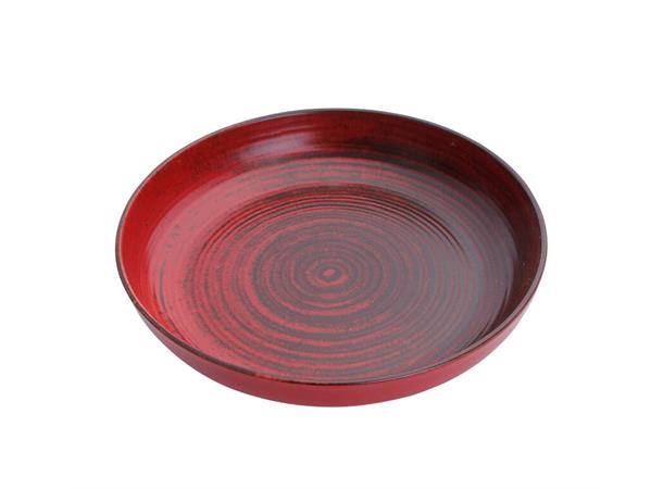 LYKKE tallerken coup høy Ø:170mm. Rød Ø:170mm H:42mm