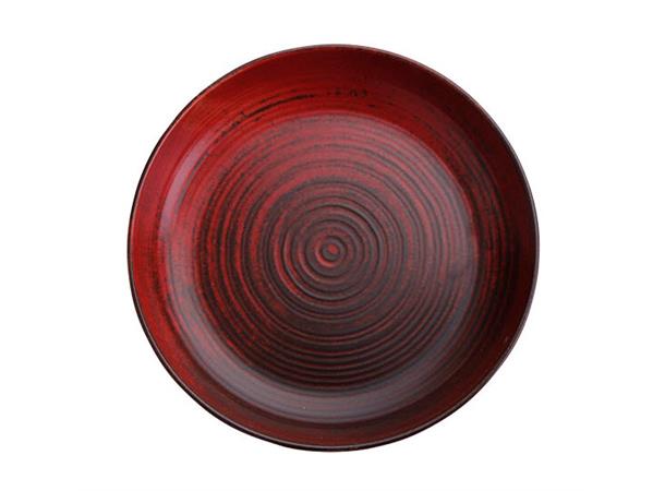 LYKKE tallerken coup høy Ø:170mm. Rød Ø:170mm H:42mm