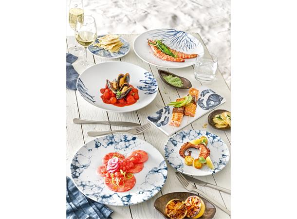 MARITIM plate/tallerken rekt 33x11cm Dekor: Bubbles