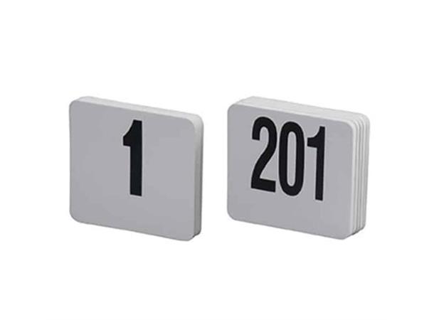 Nummerskilt 1-50 hardplast 10x10cm