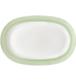 Oval tallerken 29x20cm, MOMENTS ACCENT GREEN 
