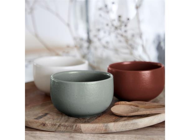 PACIFICA dipskål/ramekin Ø:9cm/22cl, Van Ø:9cm/22cl - Robust steingods