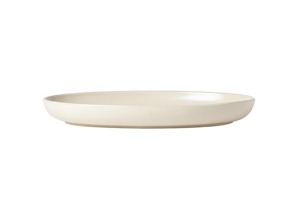 PACIFICA oval coup tallerken 32x20, Van L:32cm B:20cm H:3,6cm - Robust steingods