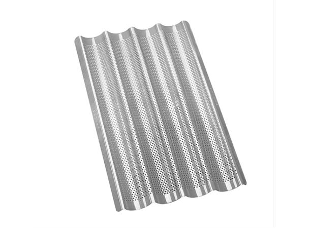 Renneplate/baguettbrett 4renner, alu GN1/1 - 4 renner, preforert