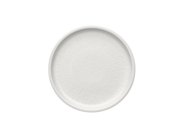 SHIRO tallerken coupe flat Ø: 170mm Dekor: Hvit med struktur