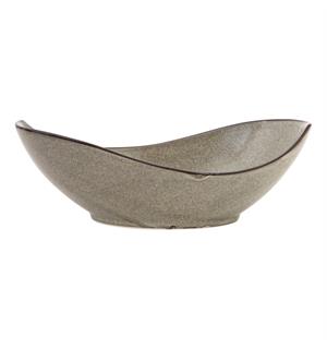 STON GREY oval bolle 315x160mm 94cl Steingods 