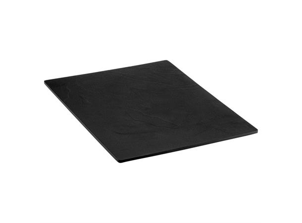 Serveringsplanke "SKIFER" GN1/2 Ser ut som skifer - laget i sort melamin
