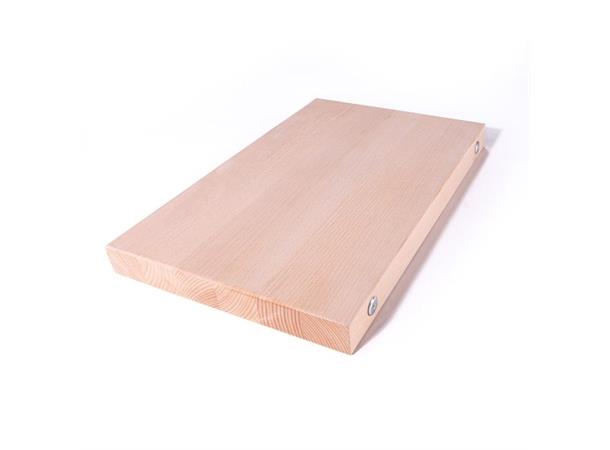 Skjærebrett boltet, tre 600x300x40mm Heltre bøk. Produsert i Sverige