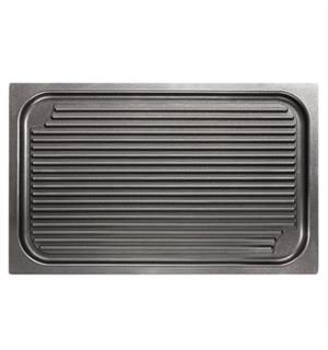 Stekefat i støpt aluminium GN 1/1 -25 Antistick coating,med grillribber 