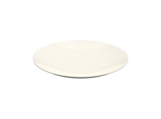 Tallerken halvdyp coupe Ø:24cm, KUMO Matt asymmetrisk ytterkant