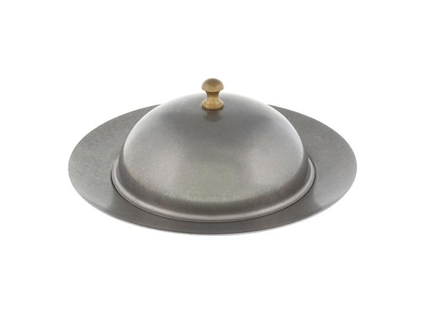 Tallerken med lokk Ø:19,5cm vintage sølv Ø:19,5cm/25cl