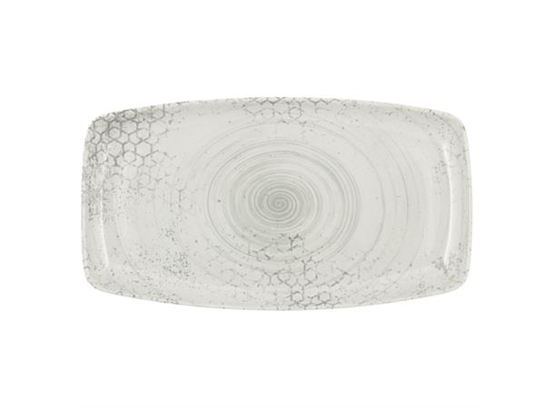 Tallerken rektang. 36x20cm SMART, Minea Dekor: Minea - Høybrent porselen