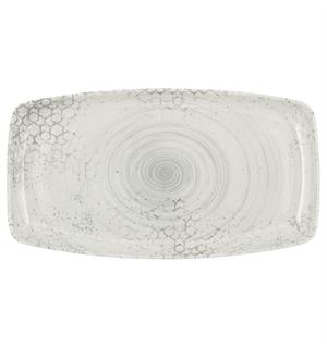 Tallerken rektang. 36x20cm SMART, Minea Dekor: Minea - Høybrent porselen 