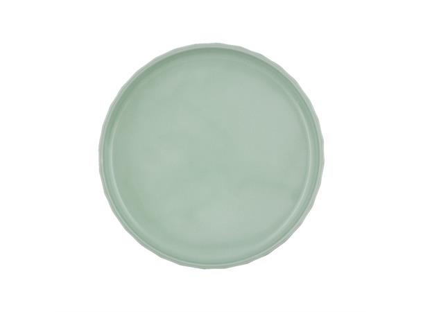 Tallerken rett kant Ø:15cm EDGE, Sea Høybrent porselen - Farget glasur