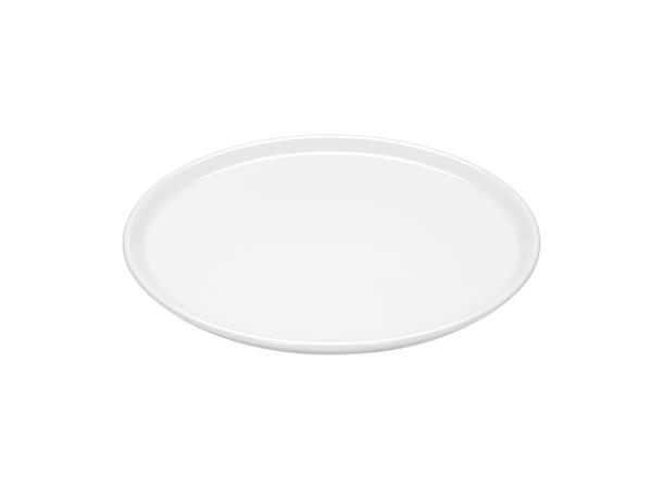 Tallerken rett kant Ø:30cm, SMART Pizzatallerken - Høybrent porselen