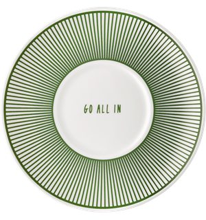 Underskål Ø:11cm t/espressokopp, MOMENTS BOLD GREEN 