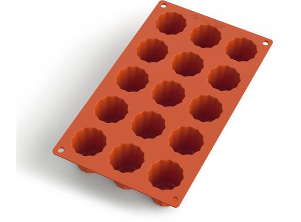 Bakeform silikon,15 CANNELéS Ø:45 H:45mm GN 1/3
