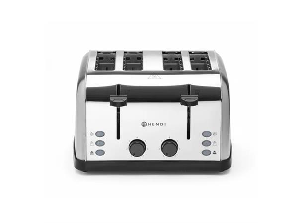 Brødrister 4 skiver, 1500W