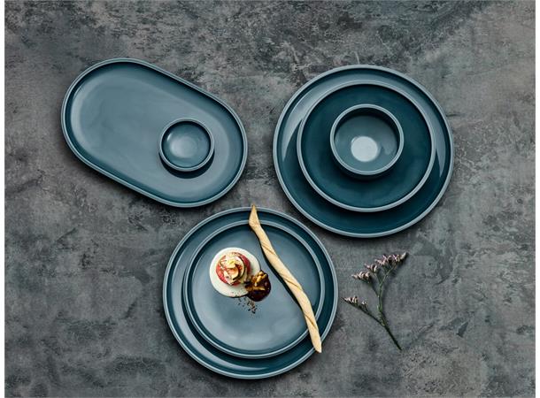 COMPANION tallerken coupe flat Ø:210mm Feltspatporselen med farget glasur
