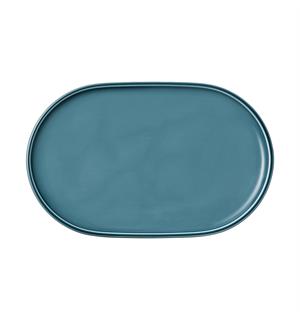 COMPANION tallerken oval 300x190mm Feltspatporselen med farget glasur 