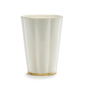 DESIREE krus u/hank 53cl H:140 hvit/gull Vitroporselen - Roger Van Damme 